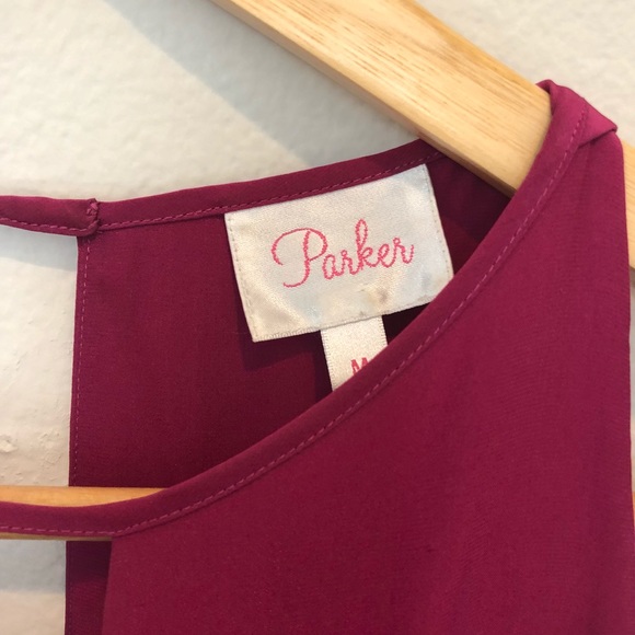 Parker colorblock 100% silk dress - Picture 3 of 7